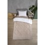 ETE HOMETEX TEK KİŞİLİK LÜX WELSOFT YORGAN SETİ ALENA BEJ 155X215CM 8696474231859